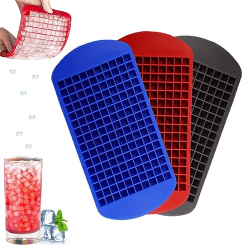 FePen 3 cubitos de hielo de silicona mini, molde para hielo, silicona apto para familia, bar, restaurante