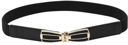 Marea Brava Cinturón Elástico Ancho para Mujer - Vintage Retro de Cuero PU con Hebilla Metálica, Ideal para Vestidos, Abrigos y Moda Diaria (LAZO)