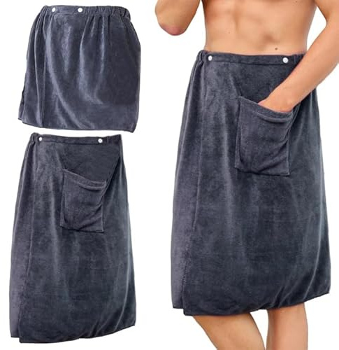 Pluvyze 2 toallas de sauna para hombre, para sauna, para hombre, sauna