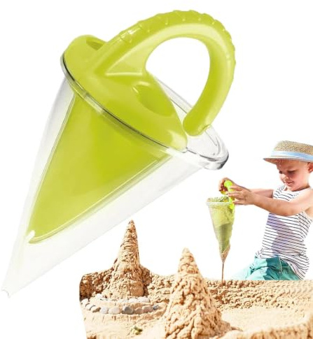 Imbuto versare la sabbia | Giocattolo da spiaggia imbuto sabbia | Sands Castle Building Funnels Giocattoli educativi interattivi | Giocattolo gocciolatore sabbias spiaggia acqua fai-da-te bambini