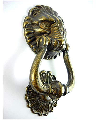 Battente ad Anello in Ottone Brunito con Perno per Porta Portone