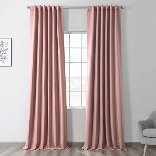 HPD Half Price Drapes Curtain For Room Darkening - Room Decor 50 X 96 (1 Panel), BOCH-171518-96, Fresco Blush