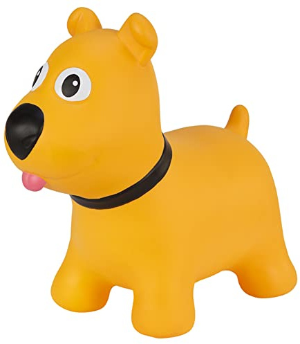 Hoppimals Tootiny Animal Sauteur Gonflable Chien, Animal Sauteur, Jouet Sauteur Gonflable - Développe la motricité - A partir de 12 Mois - avec Pompe à air Incluse