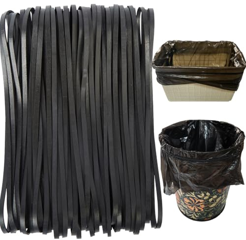 AMUU Rubber Bands Garbage Can Bands Black 12inch Large 35 Pieces Rubber Bands Fits 8-33 Gallon Trash Cans File folders Elastic Bands for Office Supplies Home