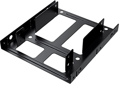 GRAUGEAR 2 Cadres de Montage pour disques HDD/SSD de 2,5 - Double convertisseur SSD/HDD de 2,5 - dans Baie de 3,5 Pouces - Métal - G-CV-25T35