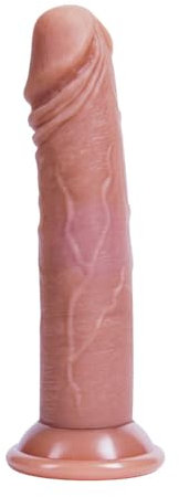 18,2cm piccolo dildo di aspirazione realistico corpo materiale in silicone naturale dildo giocattolo del sesso per principianti mani libere con forte ventosa dildo simpatico giocattolo anale per donne