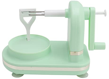 Cocoarm Pelamele a Manovella, Realizzato in PP di e Acciaio Inossidabile, Allinea e Ruota in Senso Orario per Sbucciare la Mela, Macchina per Sbucciare la Frutta (Verde