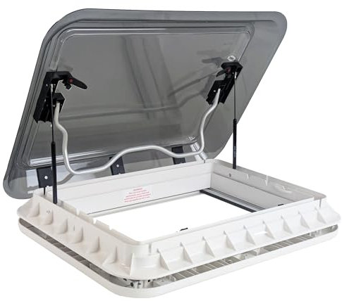 Adventurer Campervan Skylight Roof Vent 700mm x 500mm with LED Lights