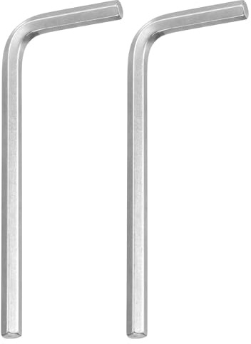 QUARKZMAN 2 Llaves Hexagonales de 4 mm de Acero Inoxidable en Forma de L, Herramientas de Reparación para Bicicletas y Motocicletas