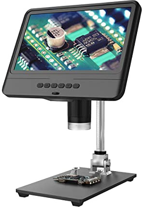 TYZK Accesorios para microscopios AD208S/AD208 5X-1200X Digital Microscope 8.5 inch LCD. Pantalla Screen 1280 x 800 Adjustable Duración y Rendimiento Fiable (AD208 with Battery)