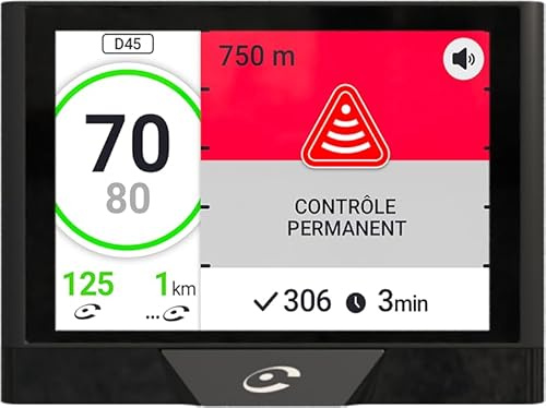 Coyote UP (France) – Assistant d’Aide à la Conduite - Commandes Vocales et Écran Tactile- Avertisseur Dépassement Vitesse - Contrôles, Dangers, Trafic et Perturbations en Temps Réel - Bluetooth