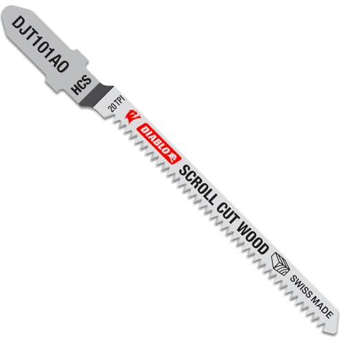 Diablo High Carbon Steel Jig Saw Blade Set - 3-1/4 Length, 20 TPI - 5-Pack