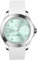 Ice-Watch - ICE steel White pastel green - Weiße Damenuhr mit Silikonarmband - 020381 (Medium)