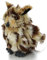 Uni-Toys - Virginia-Uhu Baby - 'Horneule' - 13 cm (Höhe) - Plüsch-Vogel, Eule - Plüschtier, Kuscheltier