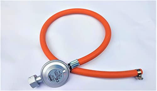 ZaTeChS Propan Butan Détendeur gaz Tuyau de gaz 200cm (2m) | Ø9mm | 21.8 Pouces LKS Raccordement a rapidevec raccord | jusqu'à -30°C | Pantalon pour Le Camping, Les barbecues à gaz
