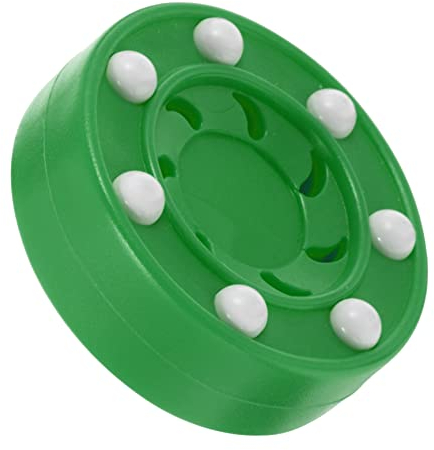 BESPORTBLE Straßenhockey-Puck: Professioneller Trainingspuck Für Roller Skating Und Straßenhockey 7.5 cm Grün Für Männer Und Frauen Geeignet