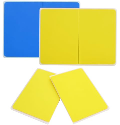 SHUESS 2 Pack Rebreakable Boards Martial Arts, Reusable Plastic Taekwondo Boards for Breaking Available in 2 Levels of Difficulty, Karate Mma Ninja Training Boards for Breaking (Yellow,Blue)