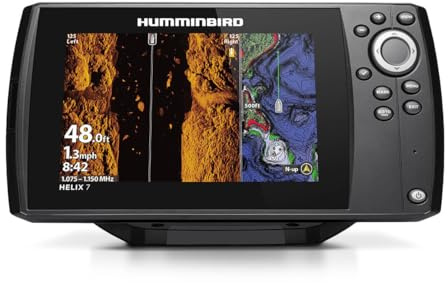 Humminbird Helix 7 G4 GPS-Fischfinder mit Wandler, Mega-Seitenbild