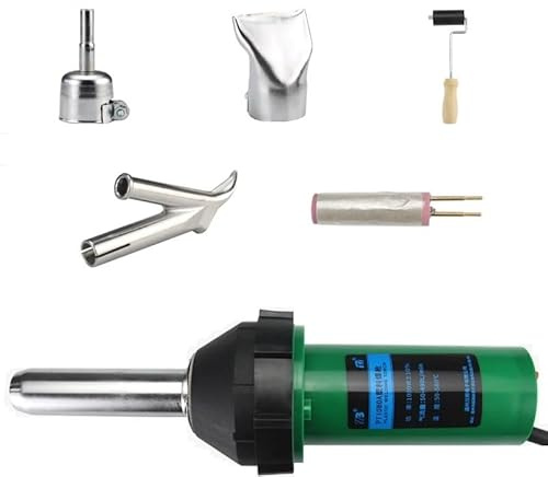 XFYESL Saldatrice per plastica Pistola per Saldatura ad Aria Calda da 1080 W/1600 W, Pistola per Saldatura in plastica Integrata in PVC per Saldatura e Riparazione di plastica(PT1080A Package)