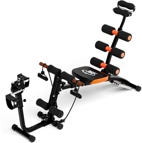 All-in-one Ab Machine, Multi-Functional Adjustable Ab Workout Equipment, Foldable Ab Workout Bench, Sit Up Exercise Equipment for Home Gym, Ab Trainer Chair for Full Body Workout
