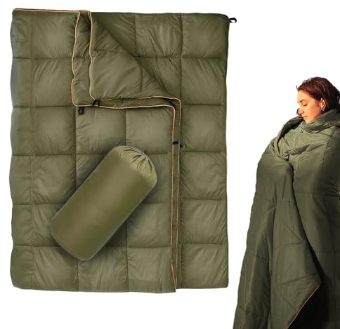 Genérico Vikbar dunfilt – storlek 180 x 140 cm, lätt och varm multifunktionell utomhusfilt | vattentät resefilt för strandpicknick, slitstark, pelsäker