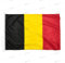Drapeau Belgique 150x100 cm en tissu nautique coupe-vent 115g/m², drapeau belge 150x100 professionnel lavable, drapeau de Belgique 150x100 avec cordon, double couture périmétrique et bande de renfort