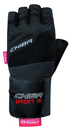 Chiba Trainingshandschuhe Iron III, schwarz, M, 40148