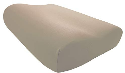 Edda Lux Federa adatta al Tempur Shape cuscino S, M e L, 50 x 31 cm, in morbido jersey di 100% cotone per guanciali da collo, Sabbia