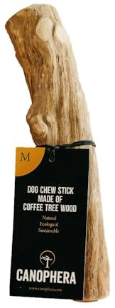 Canophera Coffee wood dog chew sticks for regular chewers - Size Medium