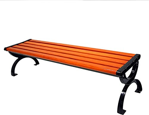 ZMYJTO Gartenbank für den Außenbereich, Gartenbank für den Außenbereich, Parkbank, Gartenbank für den Außenbereich, Gartenbänke für den Außenbereich, wetterfest mit Stabiler Stahlrahmen-Rückenlehne