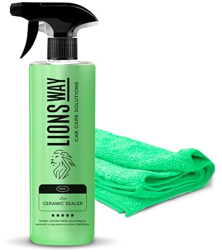 Hydrophobe Keramikbehandlung für Autos mit hochwertigem Silizium | Lackversiegelung. Hochglanz für Automobile, mit Langzeitschutz | Wasserabweisende Wirkung für Karosserie und Scheiben