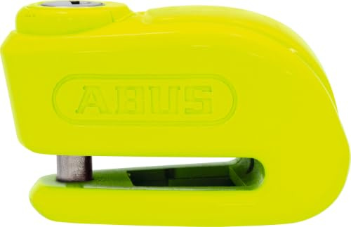 ABUS Bremsscheibenschloss 370 Trigger Alarm 2.0 - Motorradschloss mit Alarmfunktion - zur Absicherung von leichten Motorrädern und Motorrollern - mit 10 mm starkem Schließbolzen - gelb