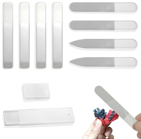 8 Stück Hobby Modellbauwerkzeug, professionelle Schleifstäbe, Hobby Modellbau Polierwerkzeuge, Modellbauwerkzeug Set, Nanofeilen für Spielzeugmodelle, Wiederverwendbar und abspülbar