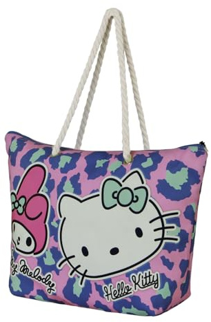 Karactermania Sanrio Hello Kitty Safari-Bolsa de Playa Soleil, Rosa, 52 x 37 cm