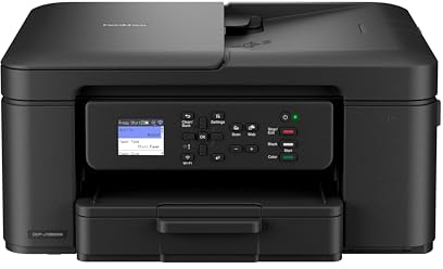Brother DCP-J1360DW Wireless, A4 Inkjet Printer|all-in-one (Print/Copy/Scan)|Wi-Fi/USB 2.0|A4|2-Sided Print|Photos|Inks Included|UK Plug