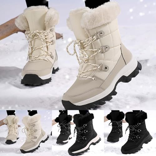 Botte De Neige Rangers Femme Basket Hiver Imperméable Bottes Pluie Fantaisie Cuissardes Plates Chaussures Chaude Chaussure Noir Apres Ski Baskets Fourrées Bottines pour