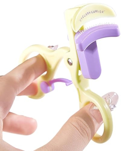 Piegaciglia portatile e voluminoso, modellatore per ciglia lisce e curve, morsetto di precisione con impugnatura comoda, strumento per il trucco per ciglia definite, piegaciglia di bellezza con design
