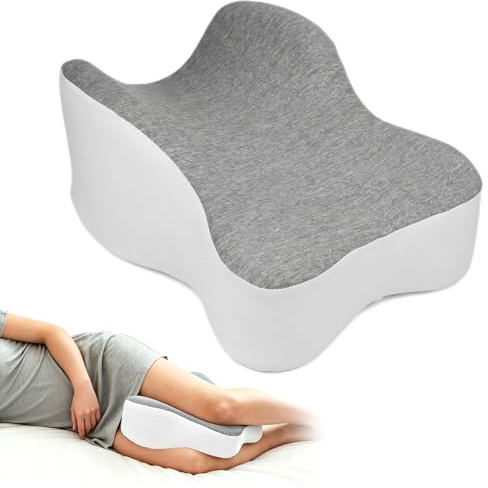 Sayudar Kniekissen für Seitenschläfer – Ergonomisches Beinkissen für Seitenschläfer, Unterstützt Oberschenkel & Knie, Steigert Schlafkomfort, Orthopädisches Kniekissen mit Abnehmbare, Waschbare Hülle