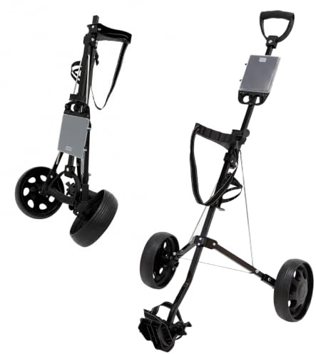 MoraRise Golf Push Cart Lightweight Golf Trolley Foldable with Convenient Handle, Scoreboard Holder and Foot Brake