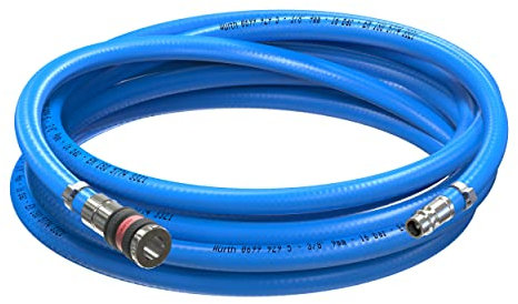 AUPROTEC Würth Tubo aria compressa, diametro interno 20 m, in PVC, con raccordo di sicurezza S2000 per compressore d'aria compressa, tubo flessibile per compressore Würth