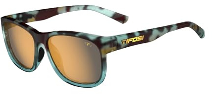 Tifosi Swank XL Sonnenbrille mit einer Linse, Blaue Schildkröte, One size