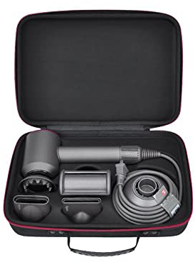 XBERSTAR Borsa da viaggio, asciugacapelli, scatola di stoccaggio, organizer, tessuto Oxford, borsa rigida per Dyson HD08, antiurto, impermeabile