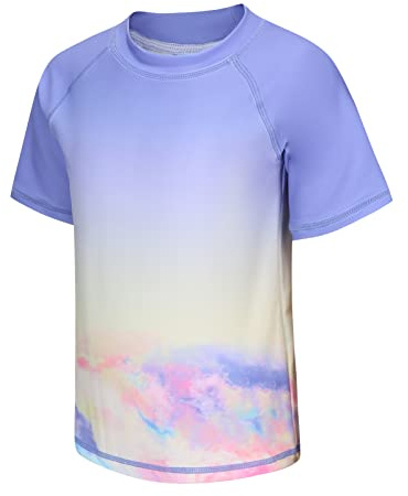 Aisyee Rash Vest Girls Swim Top Swimsuit Kids Swimming Costume 7-8 Years