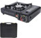 SQUADO - Hornillo de gas portátil, con maletín, hornillo de camping, hornillo de camping/remo/picnic