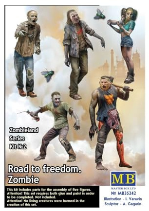 Masterbox 1:35 - Zombieland, Kit No. 2, Zombies