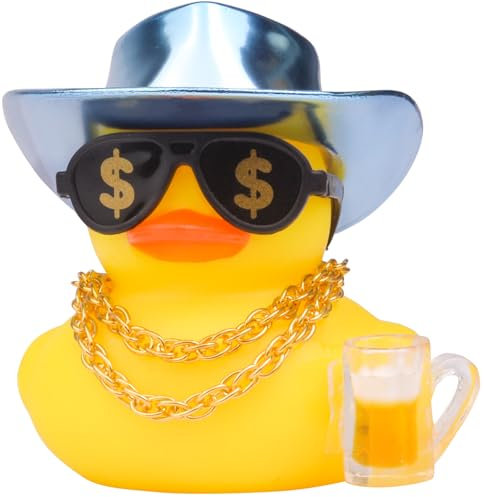 Mwmoeen Rubber Duck Car Dashboard Decorations Duck Car Ornaments with Cowboy Hat Sunglasses Cute Prop for Car Accessories, Party Car Decoration and Home Decoration Birthday Gift