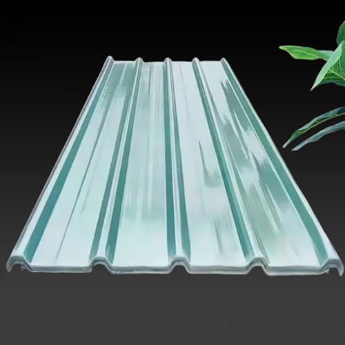 Hojas De Techo Corrugado, Panel De Iluminación De Fibra De Vidrio, Placa Transparentes Tejados, Lámina Aislamiento Ondulada, Fácil De Doblar(4pcs,93x120cm/36.6x47.2in)