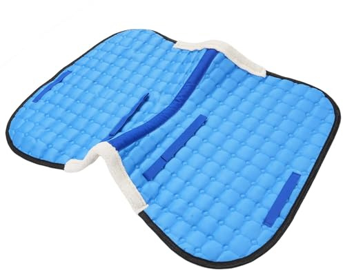 Dilwe Tampon de Selle en Polyester et en Coton en Coton de Soie Respirante et Sueur, Technologie de Coupe 3D Avancée, Facile à Utiliser, Conception Légère, Multi-fonctionnalités Polyvalentes, (Blue)