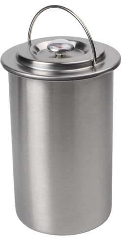 Lawnoval Pressa per carne in acciaio inox con termometro integrato, carne, manzo, frutti di mare e pollame, argento, 700 x 430 x 400 pollici