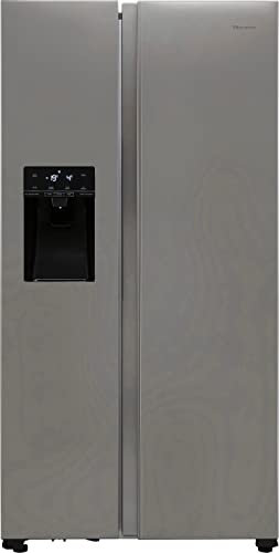 Hisense PureFlat RS694N4TZF Non-Plumbed Frost Free American Fridge Freezer - Stainless Steel - F Rated
